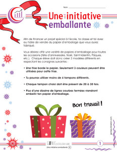 Une initiative emballante