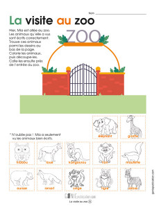 La visite au zoo