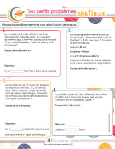 Des petits problèmes spatiaux