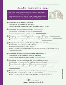 Charades – Jour funeste à Pompéi