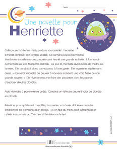 Une navette pour Henriette