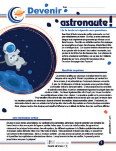 Devenir astronaute !
