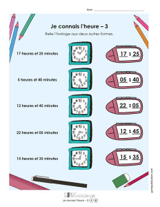 Je connais l'heure – 3