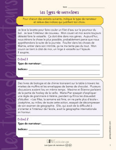 Les types de narrateurs