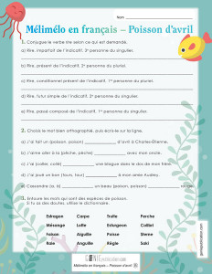 Mélimélo en français – Poisson d'avril