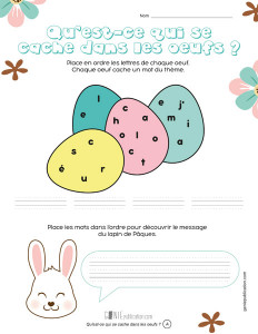 Qu'est-ce qui se cache dans les oeufs ?