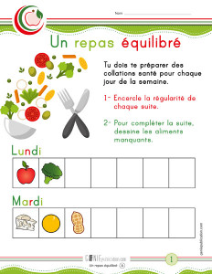 Un repas équilibré