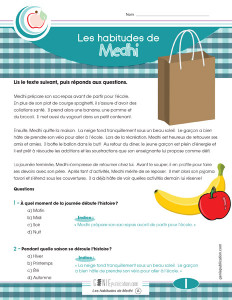 Les habitudes de Mehdi