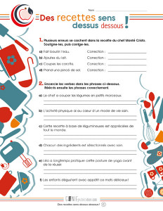 Des recettes sens dessus dessous !