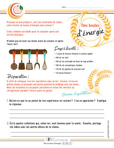 Des boules d'énergie