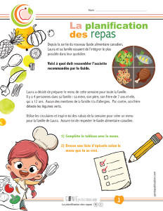La planification des repas
