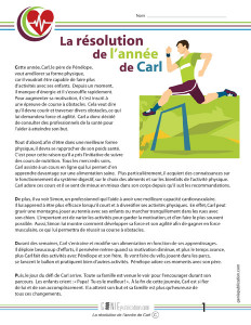 La résolution de l'année de Carl
