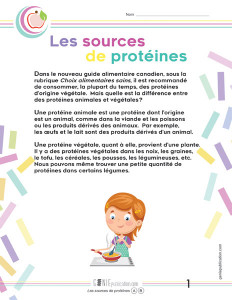 Les sources de protéines