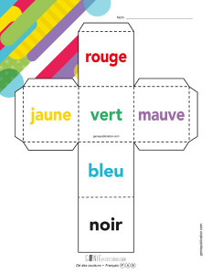 Dé des couleurs – Français