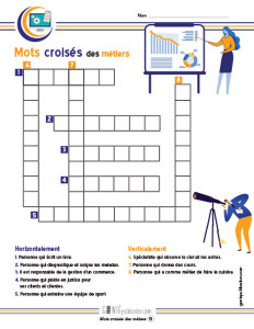 Mots croisés des métiers