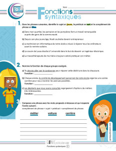 Fonctions syntaxiques