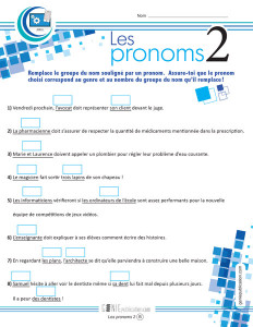 Les pronoms 2