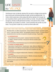 Une visite au village