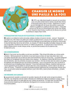 Changer le monde une paille à la fois