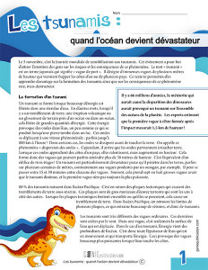 Les tsunamis