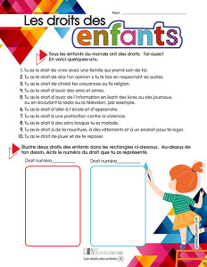 Les droits des enfants – 1ᵉʳ cycle