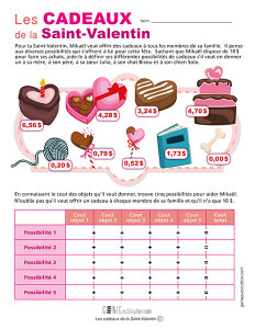 Les cadeaux de la Saint-Valentin