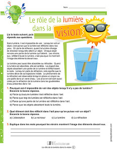 Le rôle de la lumière dans la vision