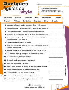Quelques figures de style