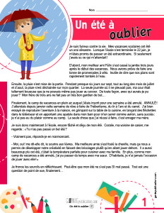 Un été à oublier