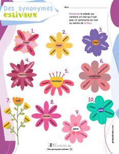 Des synonymes estivaux