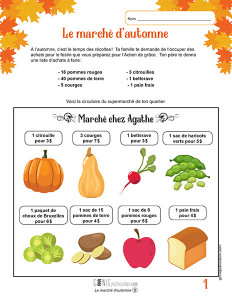 Le marché d'automne