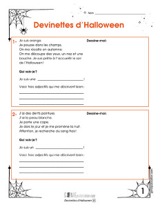 Devinettes d’Halloween