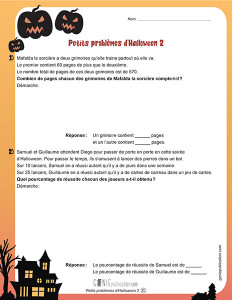 Petits problèmes d’Halloween 2