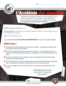 L'Académie des enquêtes