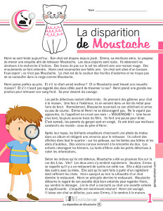 La disparition de Moustache