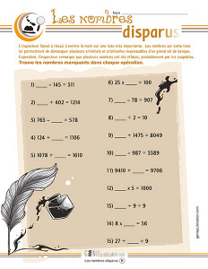 Les nombres disparus