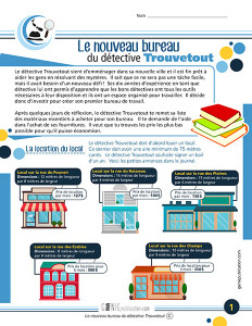 Le nouveau bureau du détective Trouvetout