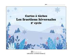 Cartes à tâches – Les fractions hivernales