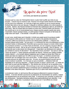 La quête du père Noël