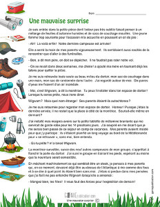 Une mauvaise surprise