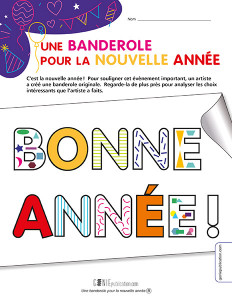 Une banderole pour la nouvelle année