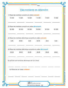 Des nombres en désordre
