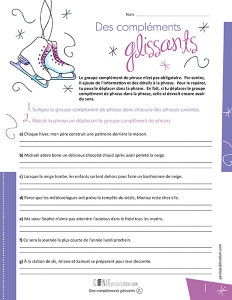 Des compléments glissants