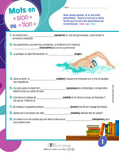 Mots en « sion » ou « tion »