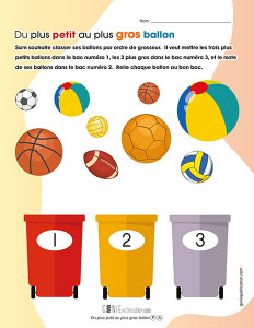 Du plus petit au plus gros ballon