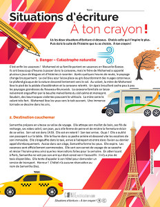 Situations d’écriture – À ton crayon !