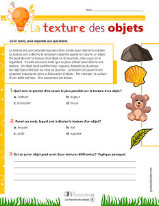 La texture des objets