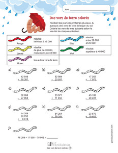 Des vers de terre colorés