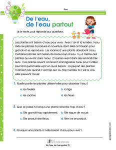 De l’eau, de l’eau partout