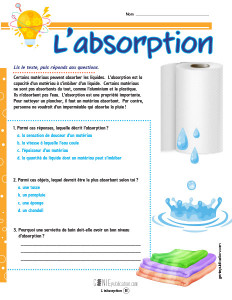 L’absorption